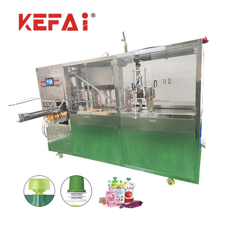 Stroj na balenie výtokových vreciek KEFAI