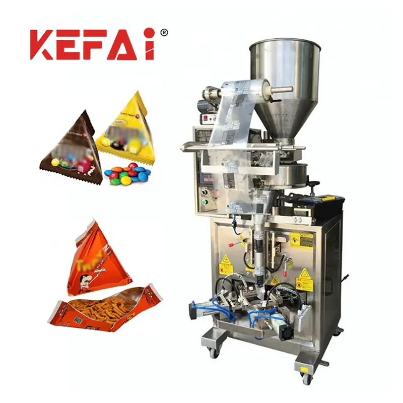Stroj na balenie trojuholníkových vreciek KEFAI